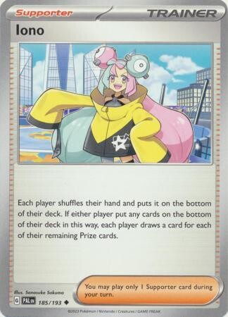 Iono - 185/193 - Uncommon Scarlet &amp; Violet: Paldea Evolved Singles