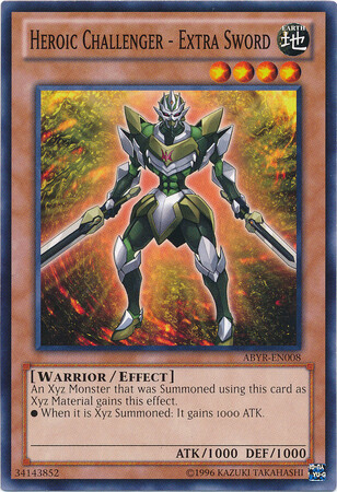 Heroic Challenger - Extra Sword - ABYR-EN008 - Common Unlimited Abyss Rising Unlimited Singles