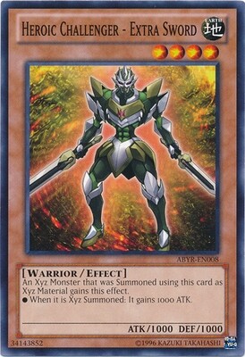 Heroic Challenger - Extra Sword - ABYR-EN008 - Common Unlimited Abyss Rising Unlimited Singles
