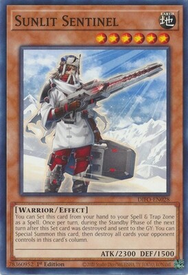Sunlit Sentinel - DIFO-EN028 - Common 1st Edition Dimension Force 1st Edition Singles