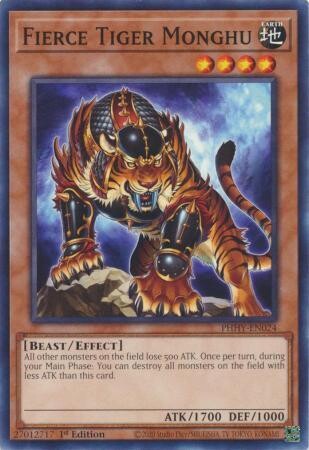 Fierce Tiger Monghu - PHHY-EN024 - Common 1st Edition Photon Hypernova 1st Edition Singles (español)