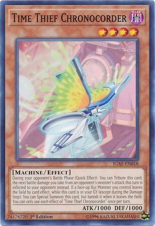 Time Thief Chronocorder - IGAS-EN018 - Common 1st Edition Ignition Assault 1st Edition Singles (español)