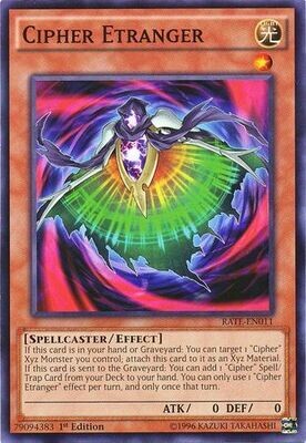 Cipher Etranger - RATE-EN011 - Common 1st Edition Raging Tempest 1st Edition Singles