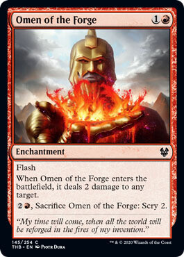 Omen of the Forge 145/254 - Theros: Beyond Death Singles (Español)