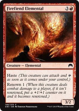 Firefiend Elemental 146/272
Magic Origins Singles  (Español)
