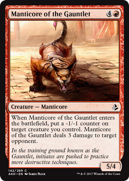 Manticore of the Gauntlet 142/269
Amonkhet Singles