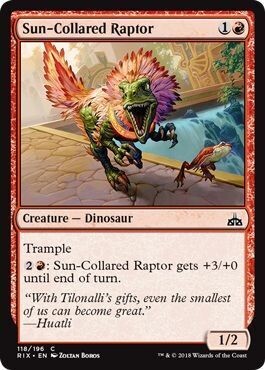 Sun-Collared Raptor 118/196
Rivals of Ixalan Singles
