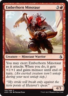Emberhorn Minotaur 130/269 - Amonkhet Singles