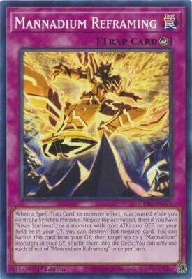 Mannadium Reframing - CYAC-EN073 - Common 1st Edition Cyberstorm Access 1st Edition Singles