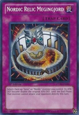 Nordic Relic Megingjord - STOR-EN088 - Secret Rare 1st Edition
Storm of Ragnarok 1st Edition Singles