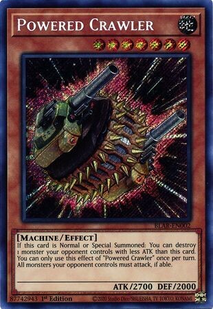 Powered Crawler - BLAR-EN002 - Secret Rare 1st Edition Battles of Legend: Armageddon 1st Edition Singles