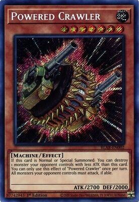 Powered Crawler - BLAR-EN002 - Secret Rare 1st Edition Battles of Legend: Armageddon 1st Edition Singles