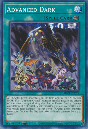 Advanced Dark - SDCB-EN028 - Common 1st Edition
Legend of the Crystal Beasts 1st Edition Singles