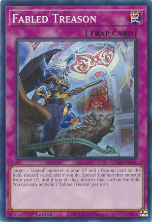 Fabled Treason - MP22-EN041 - Common 1st Edition
2022 Mega-Tin: Pharaoh&#39;s Gods 1st Edition Singles