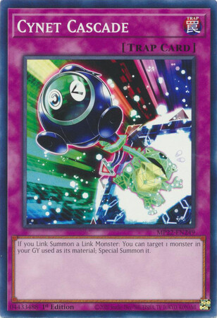 Cynet Cascade - MP22-EN249 - Common 1st Edition 2022 Mega-Tin: Pharaoh&#39;s Gods 1st Edition Singles