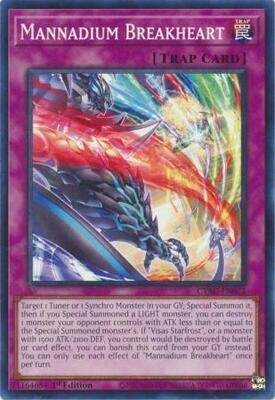Mannadium Breakheart - CYAC-EN072 - Common 1st Edition Cyberstorm Access 1st Edition Singles (español)