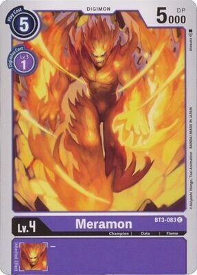 Meramon - BT3-083 C - Common
Special Booster Ver. 1.0 &amp; Ver. 1.5 BT03 Singles