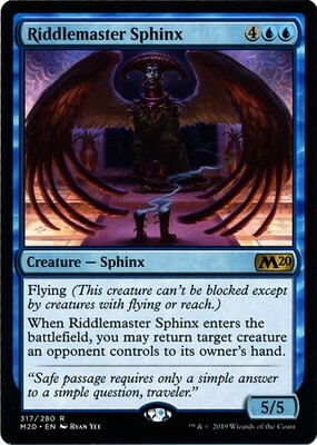 Riddlemaster Sphinx 317/280
Magic 2020 (M20) Singles