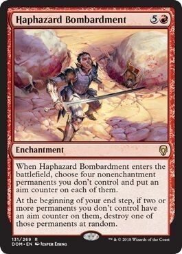 Haphazard Bombardment 131/269
Dominaria Singles (Español)