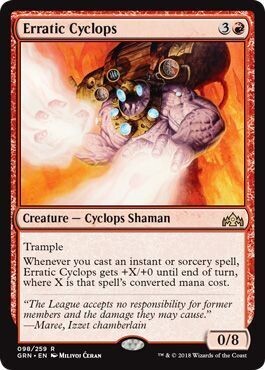 Erratic Cyclops 098/259
Guilds of Ravnica Singles