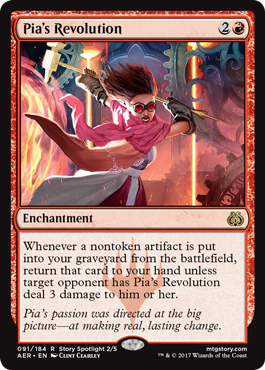 Pia&#39;s Revolution 091/184 - Aether Revolt Singles