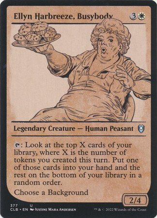 Ellyn Harbreeze, Busybody 377 - Showcase Rulebook
Commander Legends: Battle for Baldur&#39;s Gate Collector Booster Singles