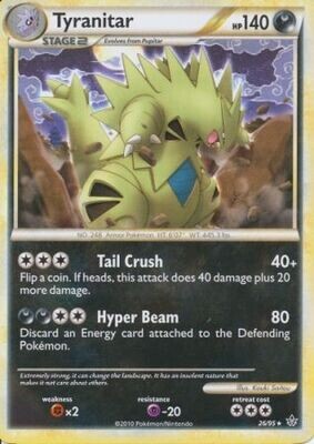 Tyranitar - 26/95 - Rare
HGSS - Unleashed Singles