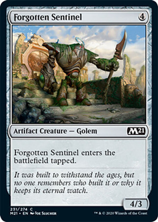 Forgotten Sentinel 231/274
Magic 2021 (M21) Singles Español)