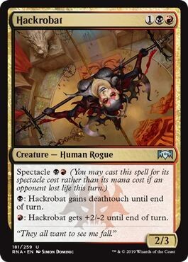 Hackrobat 181/259 - Ravnica Allegiance Singles
