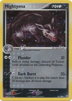 Mightyena - 18/108 - Holo Rare
Ex Power Keepers Singles
