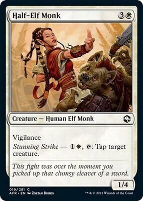 Half-Elf Monk 019/281
Adventures in the Forgotten Realms Singles