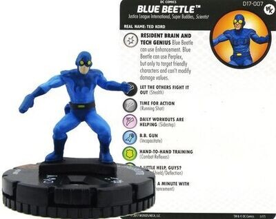 SJ Blue Beetle #D17-007 Wizkids Promo DC Heroclix
Heroclix WizKids Promos Sin Tarjeta)