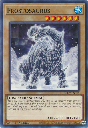 Frostosaurus - LED9-EN046 - Common 1st Edition Legendary Duelists: Duels from the Deep 1st Edition Singles