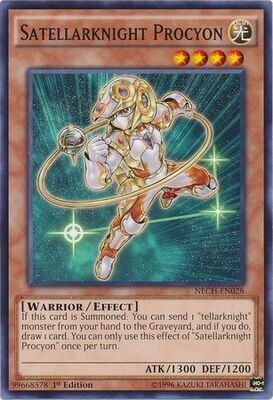 Satellarknight Procyon - NECH-EN028 - Common 1st Edition The New Challengers (NECH) 1st Edition Singles