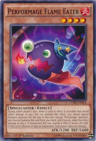Performage Flame Eater - CORE-EN016 - Common 1st Edition Clash of Rebellions 1st Edition Singles (espanol)