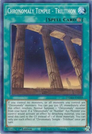 Chronomaly Temple - Trilithon - DAMA-EN059 - Common 1st Edition Dawn of Majesty 1st Edition Singles