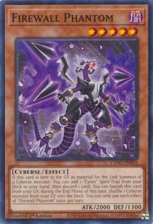 Firewall Phantom - CYAC-EN002 - Common 1st Edition Cyberstorm Access 1st Edition Singles