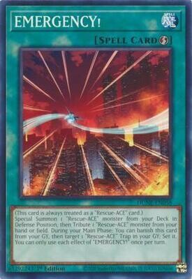EMERGENCY! - DUNE-EN058 - Common 1st Edition Duelist Nexus 1st Edition Singles