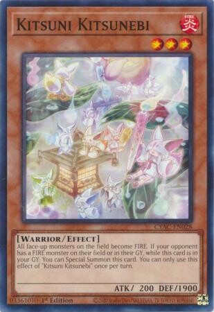 Kitsuni Kitsunebi - CYAC-EN028 - Common 1st Edition Cyberstorm Access 1st Edition Singles  (espanol)