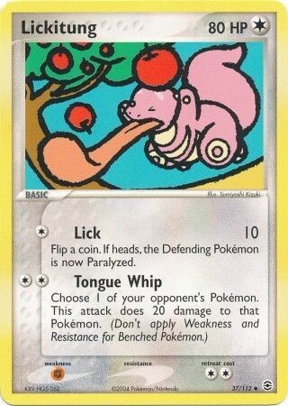 TS Lickitung - 37/112 - Uncommon
Ex Fire Red &amp; Leaf Green Singles