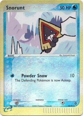 TS Snorunt - 44/97 - Uncommon Reverse Holo
Ex Dragon Reverse Holo Singles