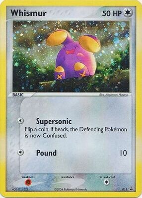 TS Whismur - 019 - Alternate Holo Promo
Pokemon Alternate Holo and Alternate Art Promos