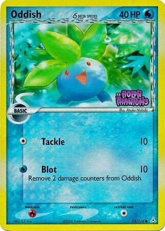 TS Oddish (Delta Species) - 73/110 - Common Reverse Holo
Ex Holon Phantoms Reverse Holo Singles