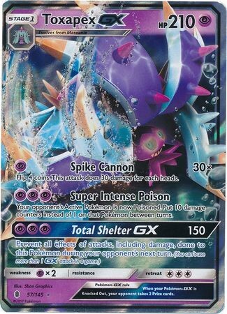 SJ Toxapex GX - 57/145 - Ultra Rare
Sun &amp; Moon: Guardians Rising Singles