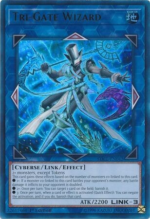 Tri-Gate Wizard - SDCL-EN042 - Ultra Rare 1st Edition Cyberse Link Singles