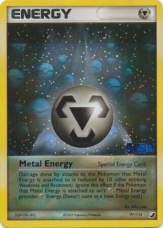 Metal Energy - 97/115 - Rare Reverse Holo
Ex Unseen Forces Reverse Holo Singles