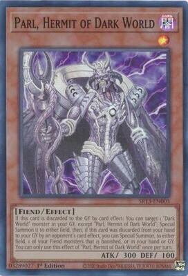 Parl, Hermit of Dark World - SR13-EN003 - Super Rare 1st Edition Structure Deck: Dark World [SR13] 1st Edition Singles