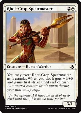 Rhet-Crop Spearmaster 026/269 - Amonkhet Singles