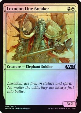 Loxodon Line Breaker 024/280 - Foil
Magic 2019 (M19) Foil Singles