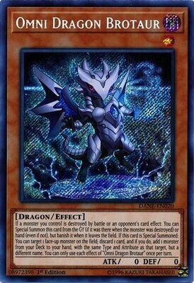 Omni Dragon Brotaur - DANE-EN020 - Secret Rare 1st Edition Dark Neostorm 1st Edition Singles (espanol)